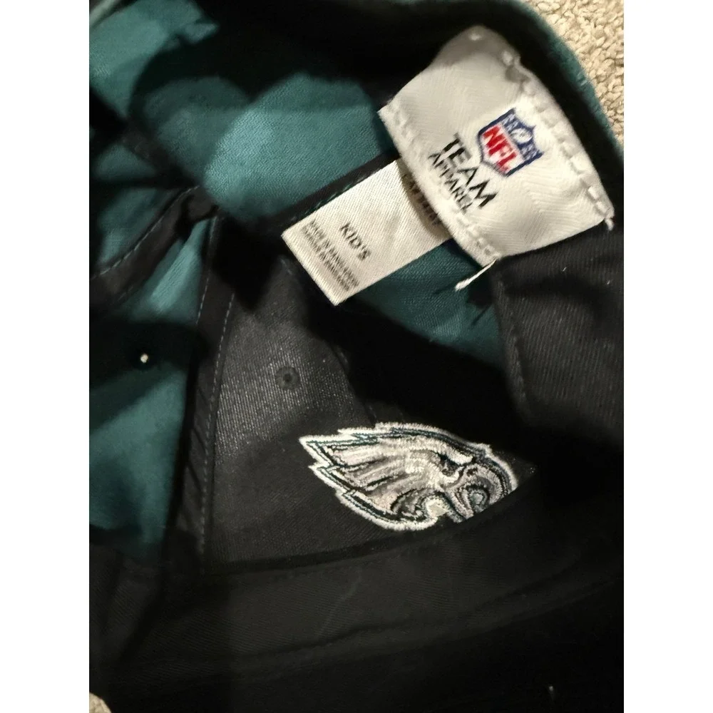 NFL‎ Philadelphia Eagles Youth Baseball Cap Green Black Embroidered Logo